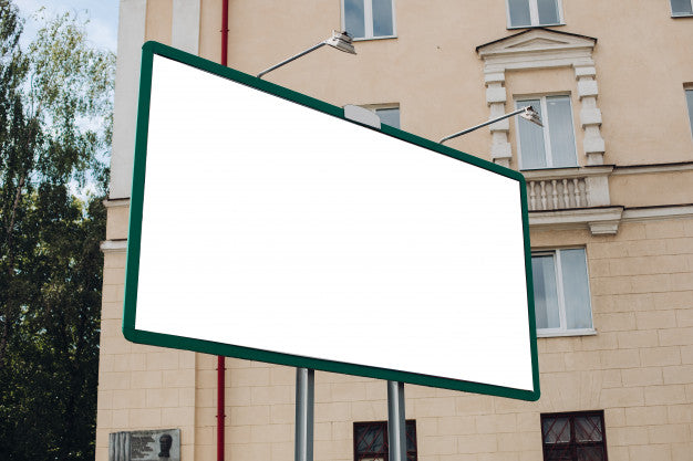 Billboard With Blank Surface For Advertising Psd