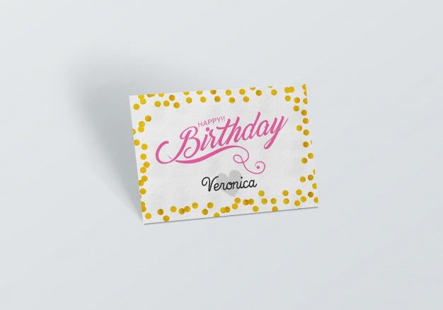 Birthday Card Mock Up Psd