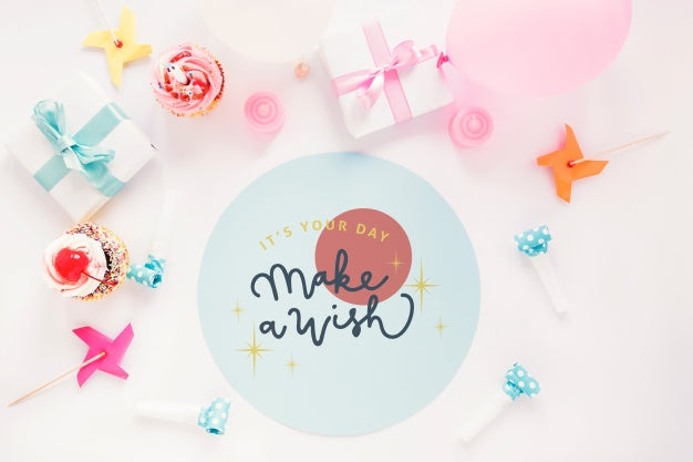 Birthday Card Mockup Psd