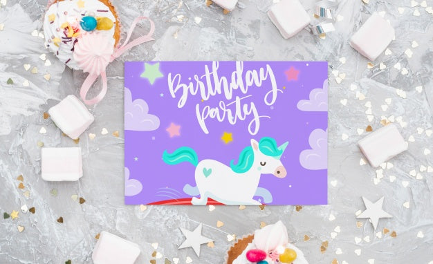 Birthday Card Mockup Psd