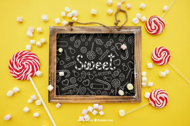 Birthday Concept With Slate Psd