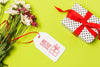 Birthday Gift With Mock-Up Tag Psd