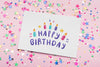 Birthday Mock-Up With Colorful Confetti Psd