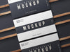 Black And White Business Card Mockup Design Psd