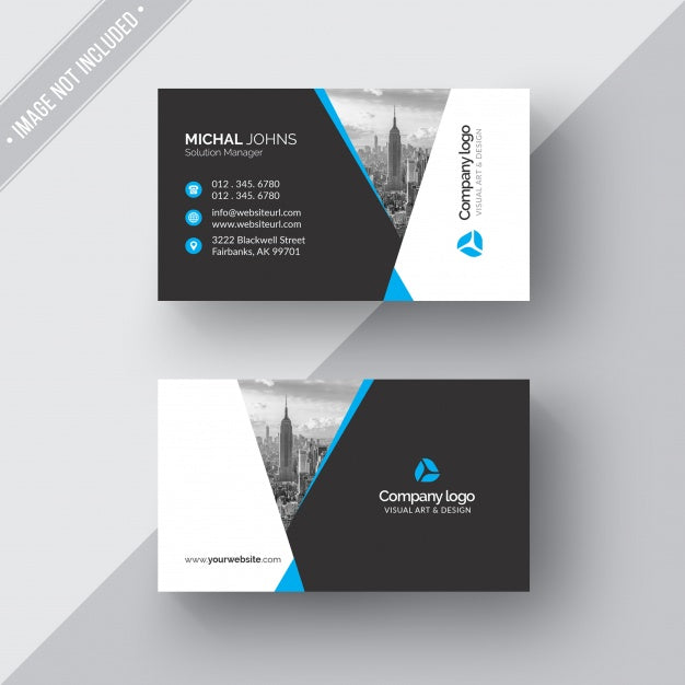 Black And White Business Card Psd
