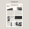 Black And White Newspaper Cover Psd