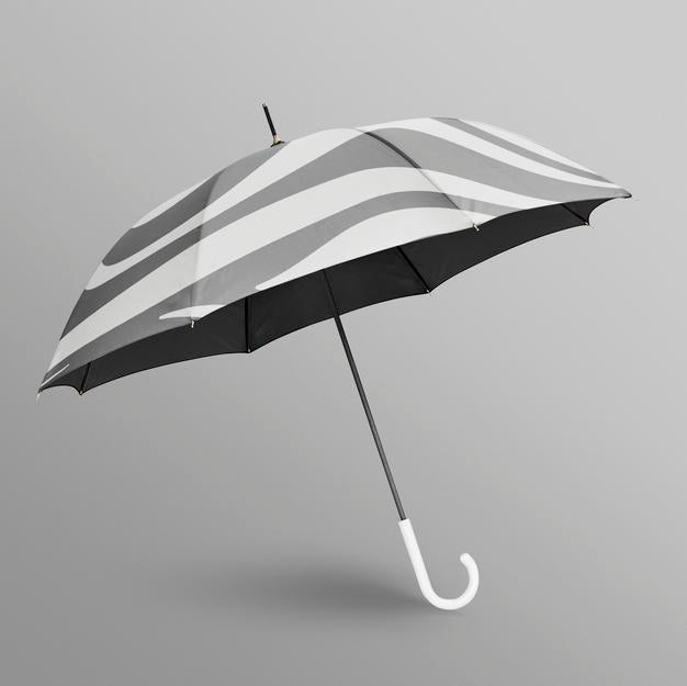 Black And White Umbrella Mockup Psd