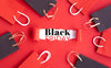 Black Friday Concept On Red Background Psd