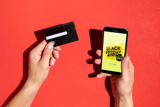 Black Friday Concept Smartphone Mock-Up Psd