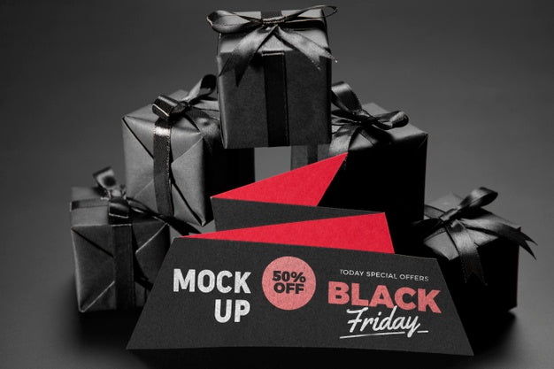 Black Friday Concept With Mock-Up Psd