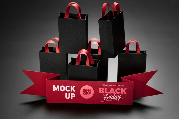 Black Friday Concept With Mock-Up Psd