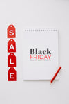 Black Friday Concept With Notebook Mock-Up Psd
