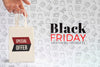 Black Friday Concept With Plain Background Psd