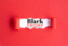 Black Friday Concept With Red Background Psd