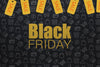 Black Friday Design With Yellow Tags Psd