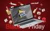 Black Friday Digital Sales On Red Background Psd
