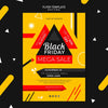 Black Friday Flyer Template Mock-Up Psd