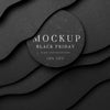 Black Friday Mock-Up Curvy Background Psd