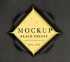Black Friday Mock-Up Torn Paper Psd