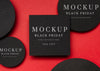 Black Friday Mock-Up With Squares And Circles Psd