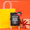 Black Friday Mockup With Bag And Present Psd