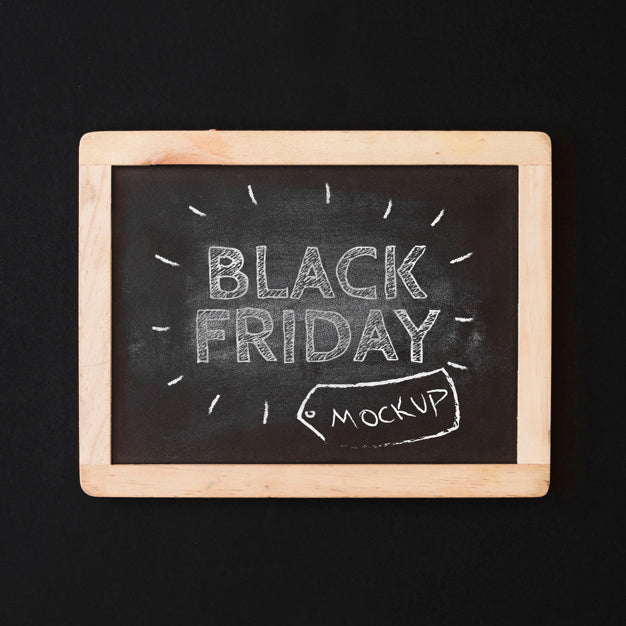 Black Friday Mockup With Slate Psd