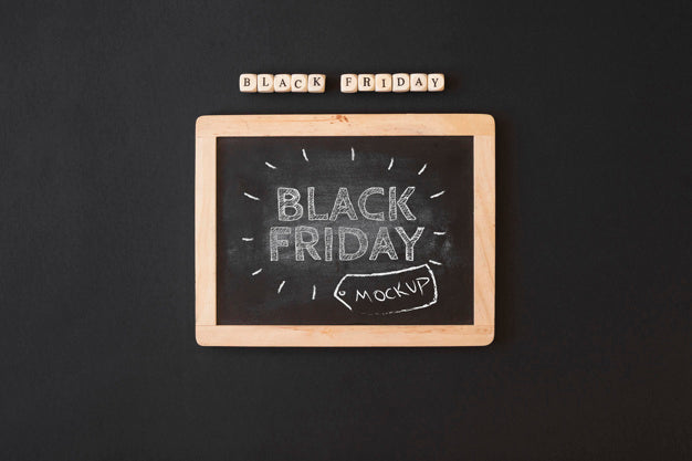 Black Friday Mockup With Slate Psd