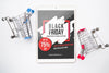 Black Friday Mockup With Tablet Psd