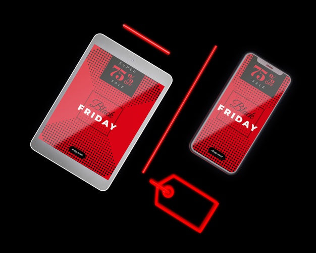 Black Friday Sale With Devices Available Psd