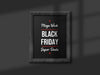 Black Friday Sales Chalkboard Mockup Psd