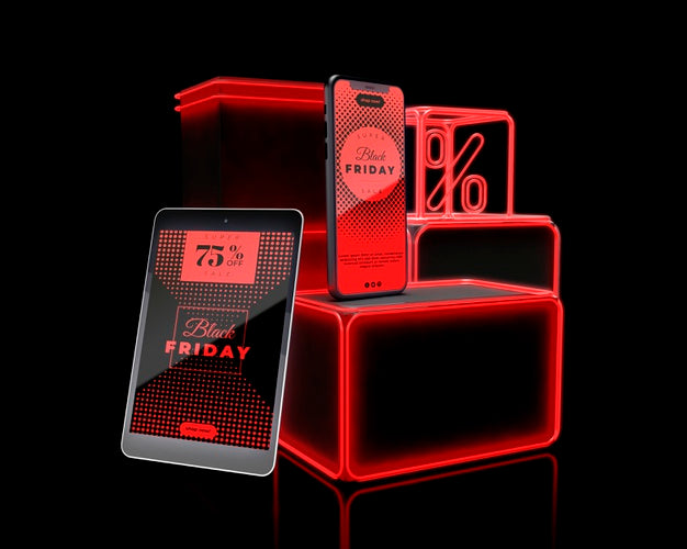 Black Friday Sales On Online Network Psd