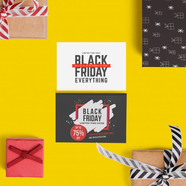 Black Friday Scene Creator Mockup Psd