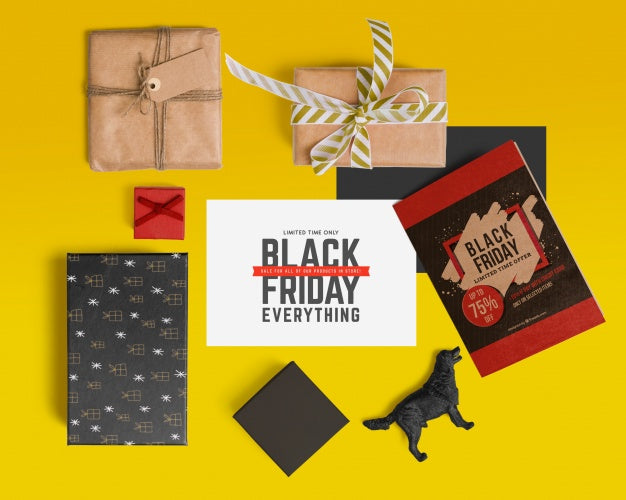 Black Friday Scene Creator Mockup Psd
