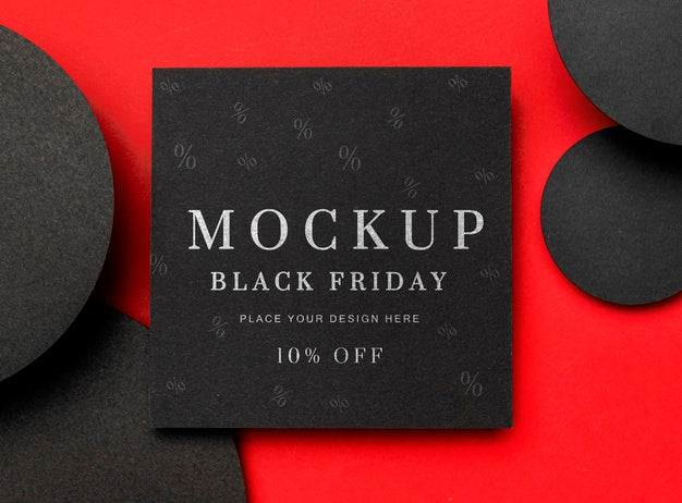Black Friday Squared Mock-Up Psd