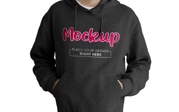 Black Hoodie Mockup Psd
