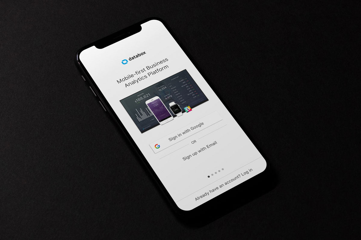 Black Clean iPhone X Mockup