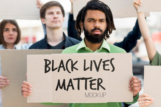 Black Lives Matter Concept Mock-Up Psd