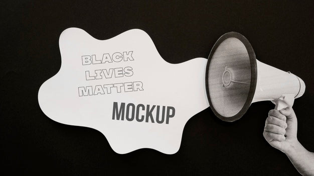 Black Lives Matter Mock-Up Arrangement Psd
