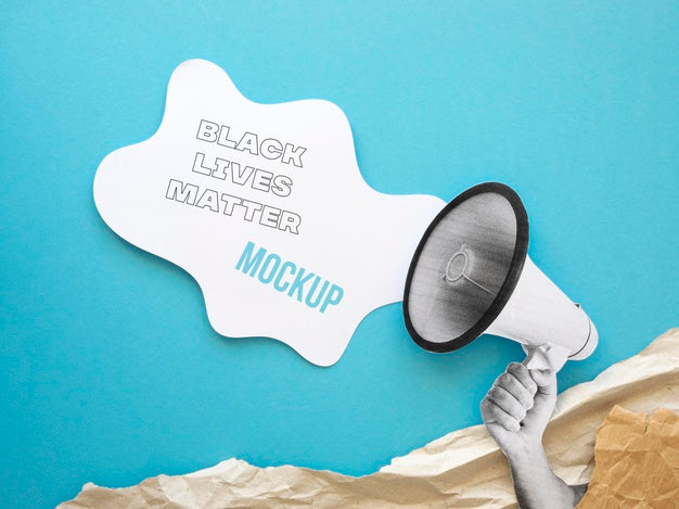 Black Lives Matter Mock-Up Arrangement Psd