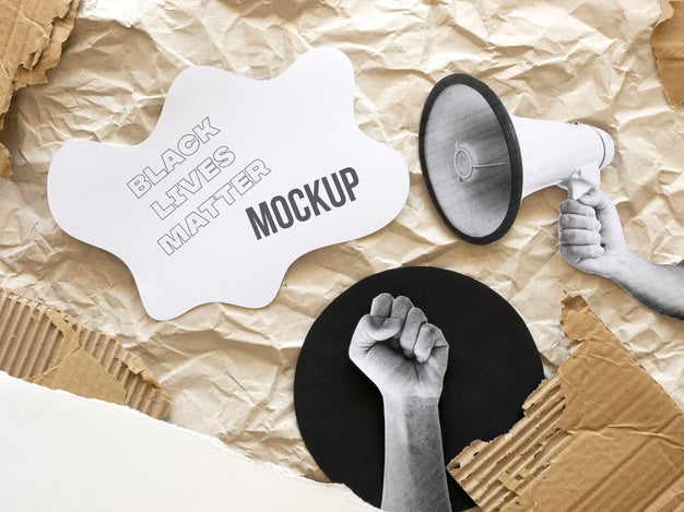 Black Lives Matter Mock-Up Assortment Psd