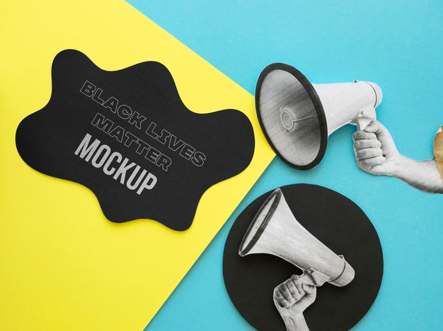 Black Lives Matter Mock-Up Assortment Psd