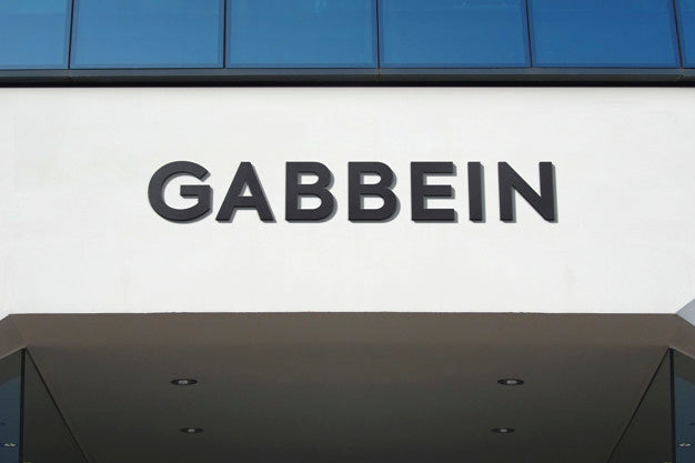 Black Logo Mockup Facade Sign Psd