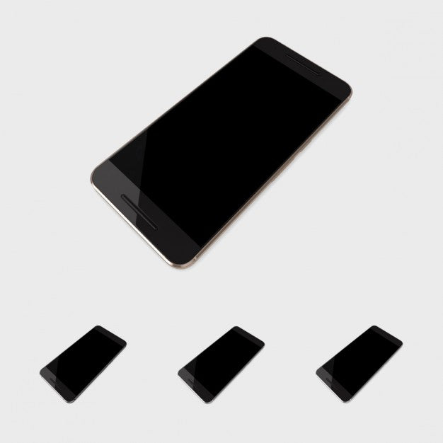 Black Mobile Phone Mock Up Psd