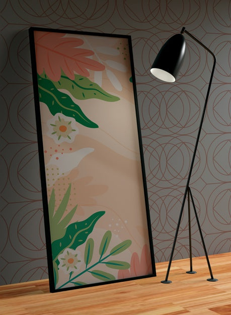 Black Painting Frame Mock-Up Psd