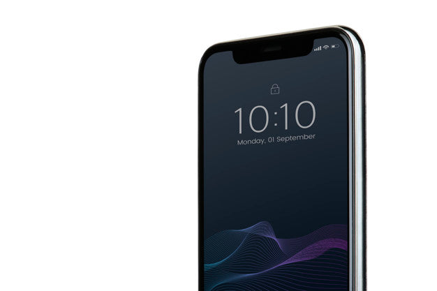 Black Screen Smartphone Mockup Design Psd