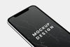 Black Screen Smartphone Mockup Design Psd