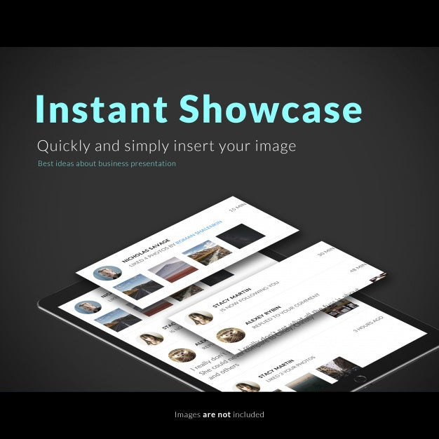 Black Tablet Mock Up Psd