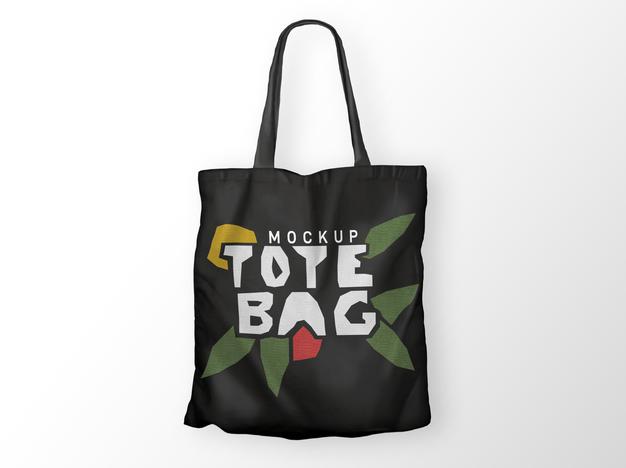 Black Tote Bag Mockup Psd