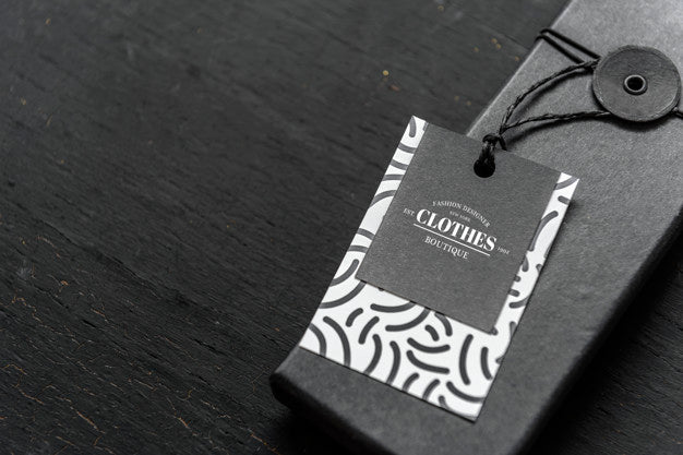 Black Trendy Packaging Box Mockup Psd