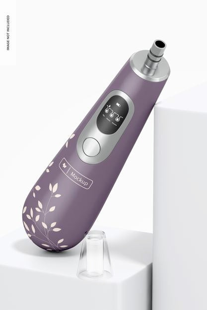 Blackhead Remover Mockup, Leaned Psd